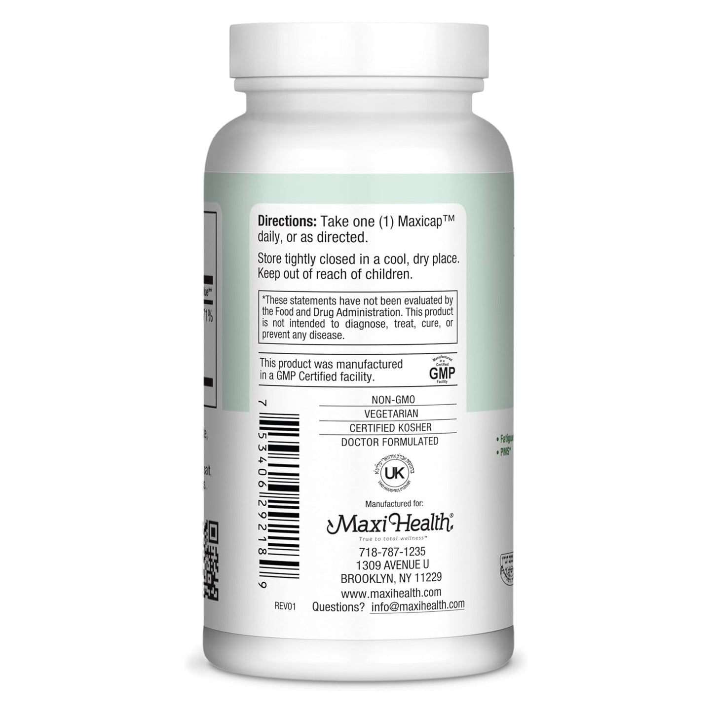 Magnesium Capsules, 180 Caps