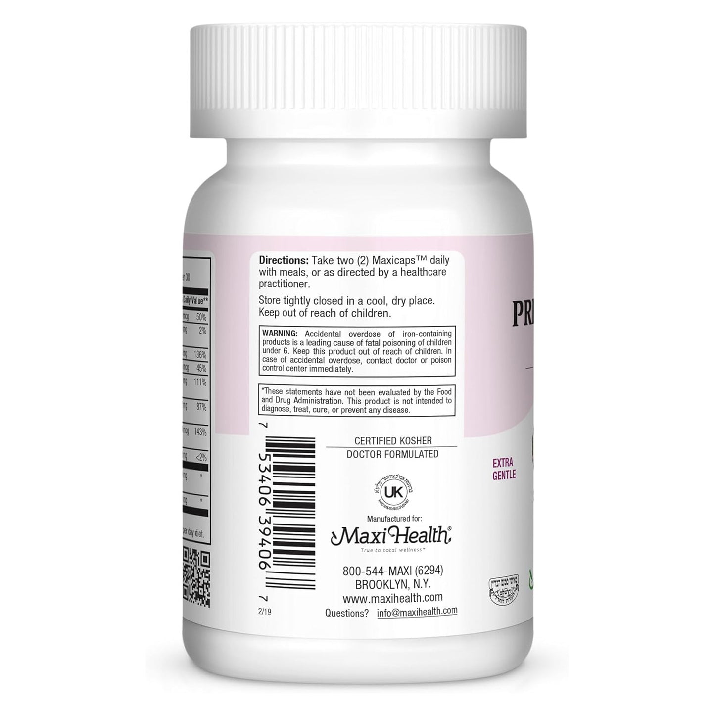 Small Prenatal Caps, 60 Caps