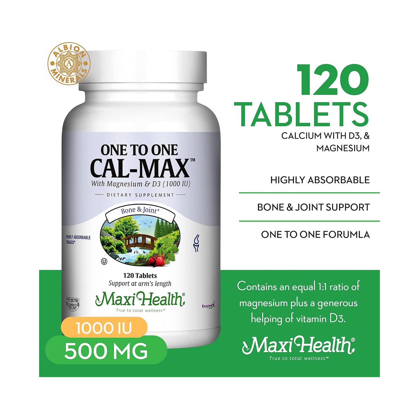 1 To 1 Calmax, 120 Tabs