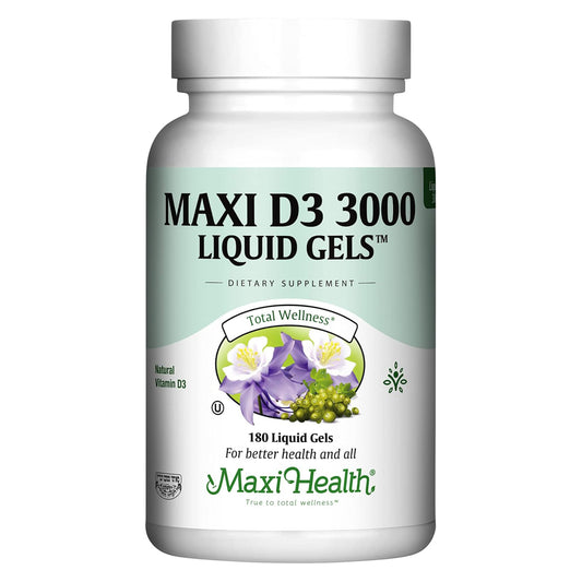 D3 Liquid Gels 3000 I.U., 180 Gels