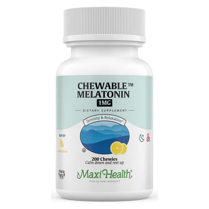 Chewable Melatonin (Lemon), 200 Chews