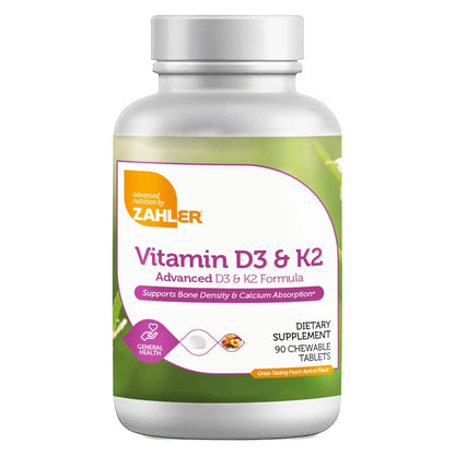 Vitamin D3 & K2 (90) Chewable Tablets