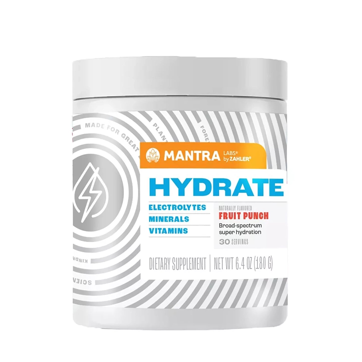 Hydrate Fruit Punch Tub (30) Serving Powder