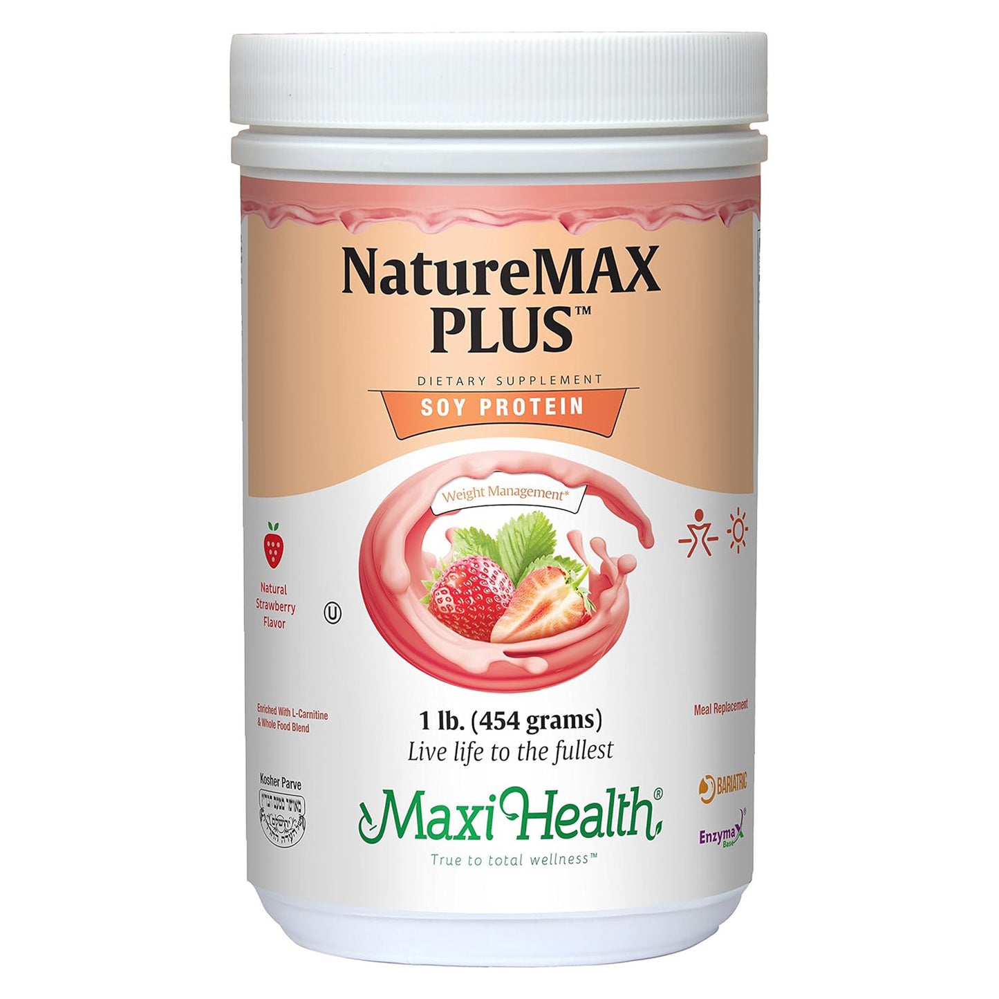 Naturemax Plus Strawberry (Soy), 1 Lb