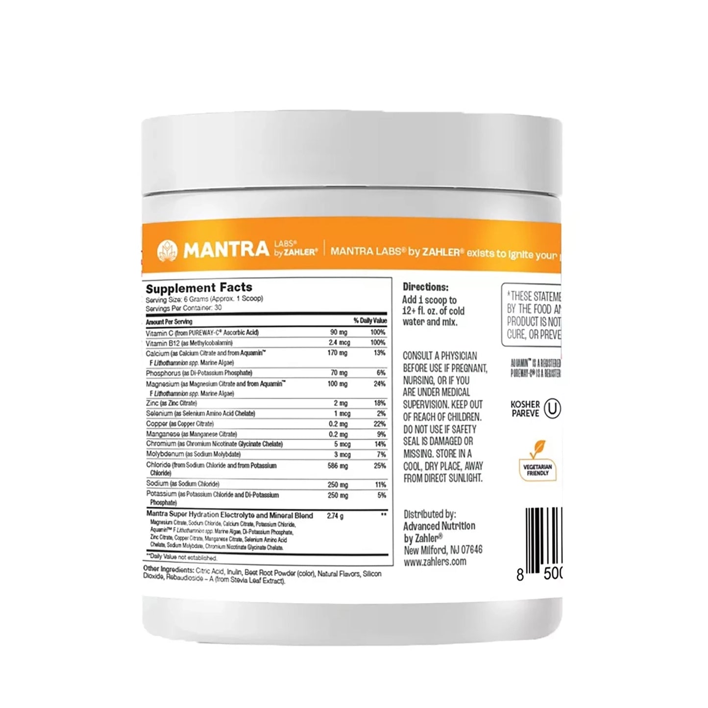 Hydrate Fruit Punch Tub (30) Serving Powder