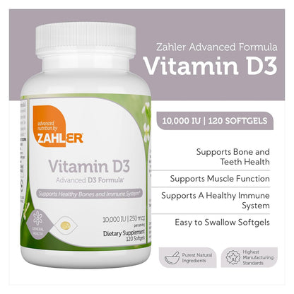 Vitamin D3 10,000 IU (120) Softgels