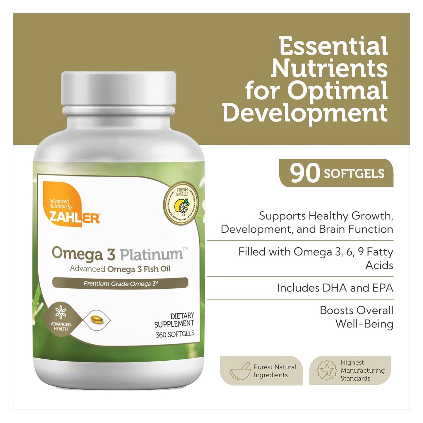 Omega 3 Platinum (360) Softgels