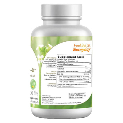 Omega 3 Platinum+D (360) Softgels