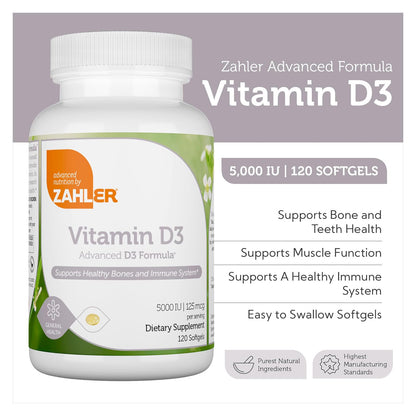 Vitamin D3 5000 IU (120) Softgels