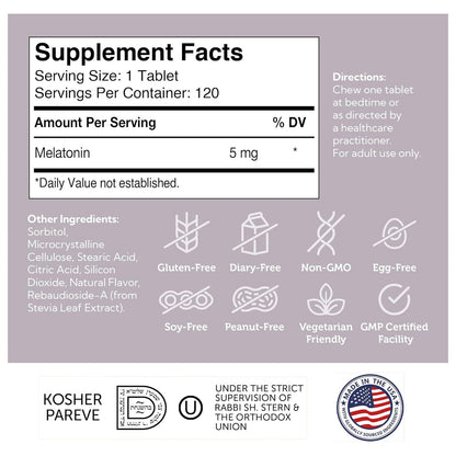 Melatonin Chewables 5mg (120)