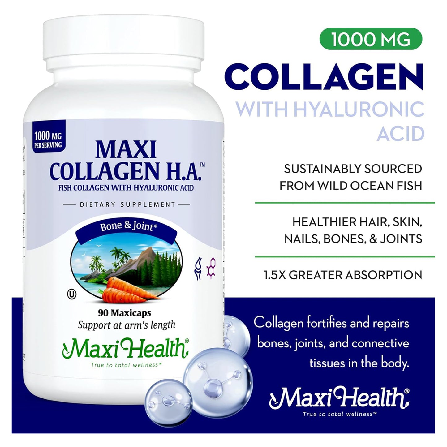 Collagen H.A. 1000mg, 90 Caps