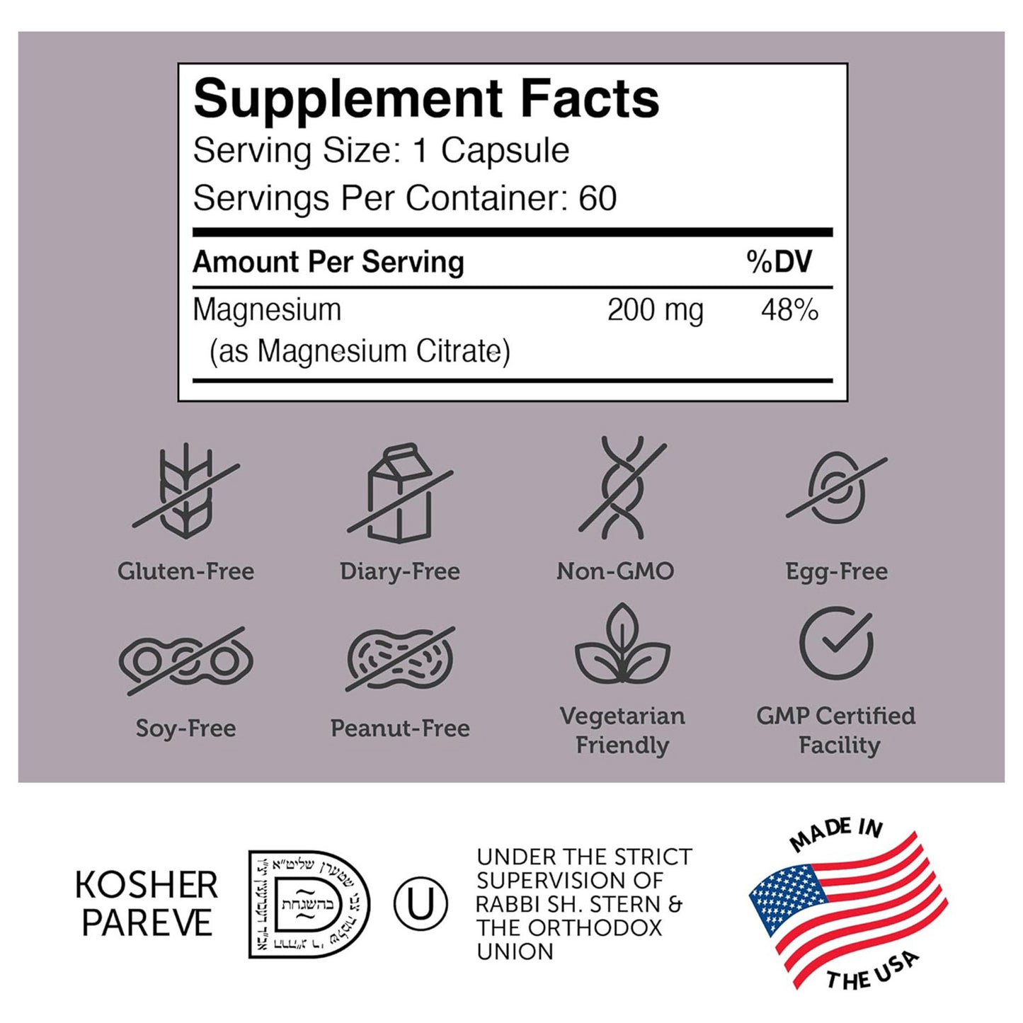 Magnesium (60) Capsules