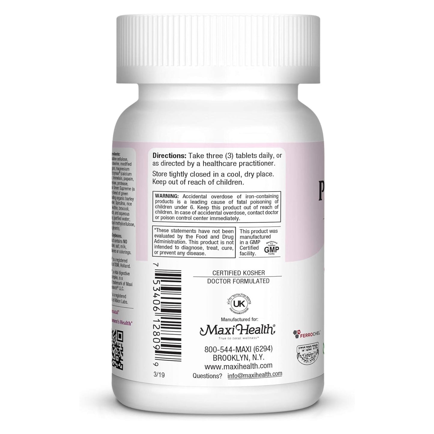 Maxi Prenatal, 90 Tabs