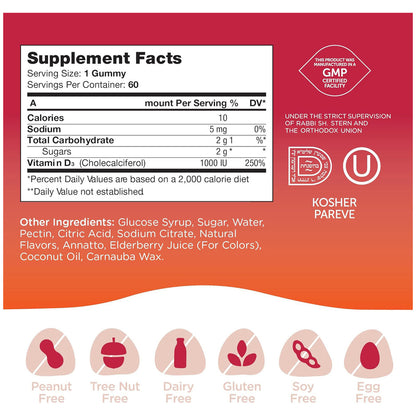 Vitamin D3 Gummies (60)