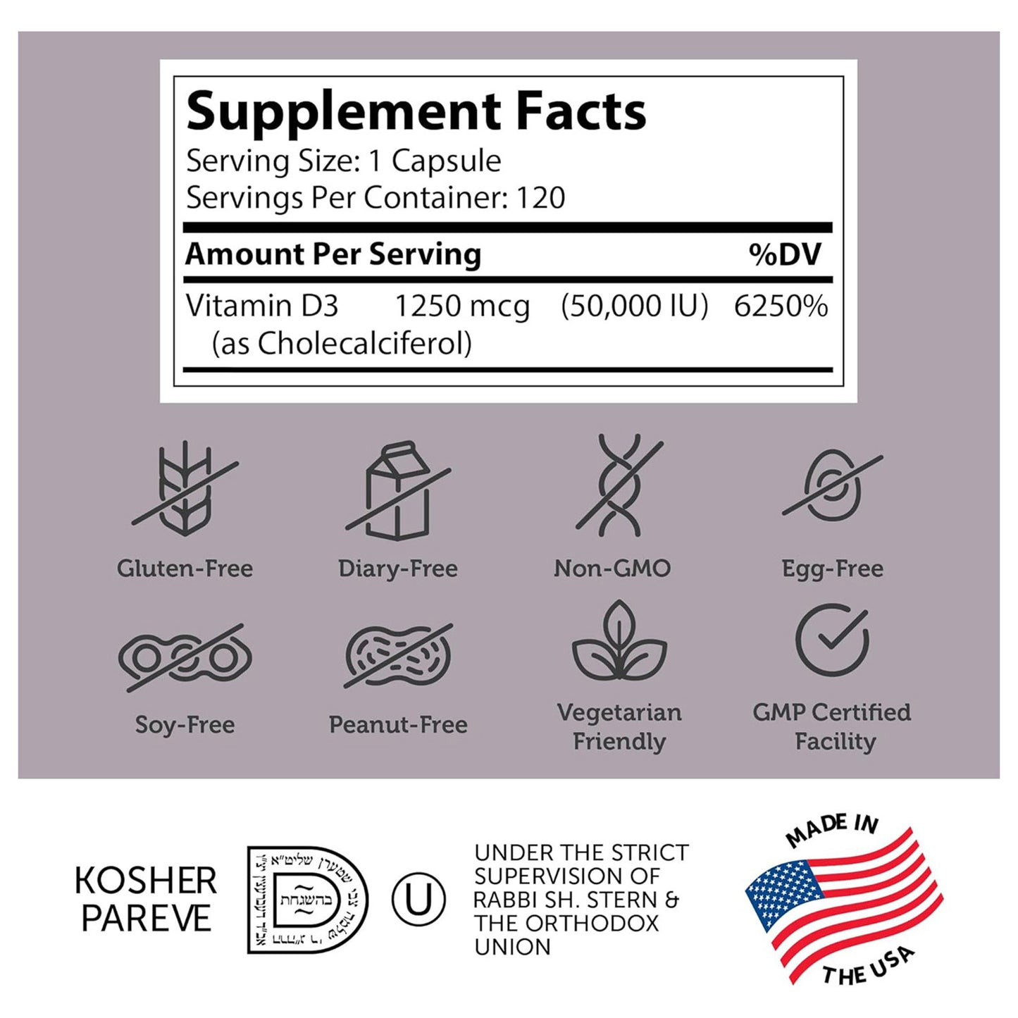 Vitamin D3 1000 IU (120) Softgels