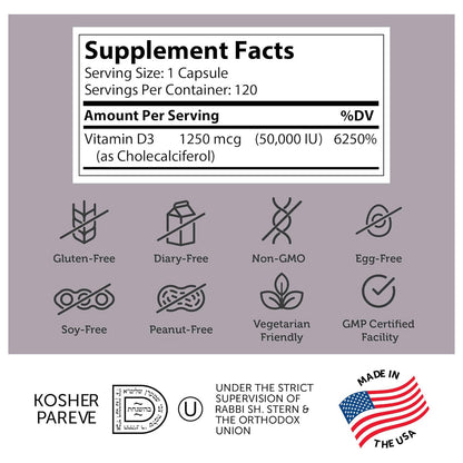 Vitamin D3 1000 IU (120) Softgels