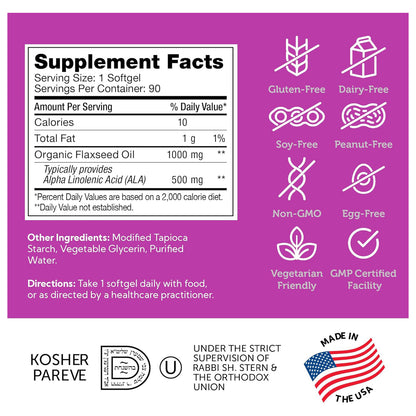 Flaxseed Oil (90) Softgels