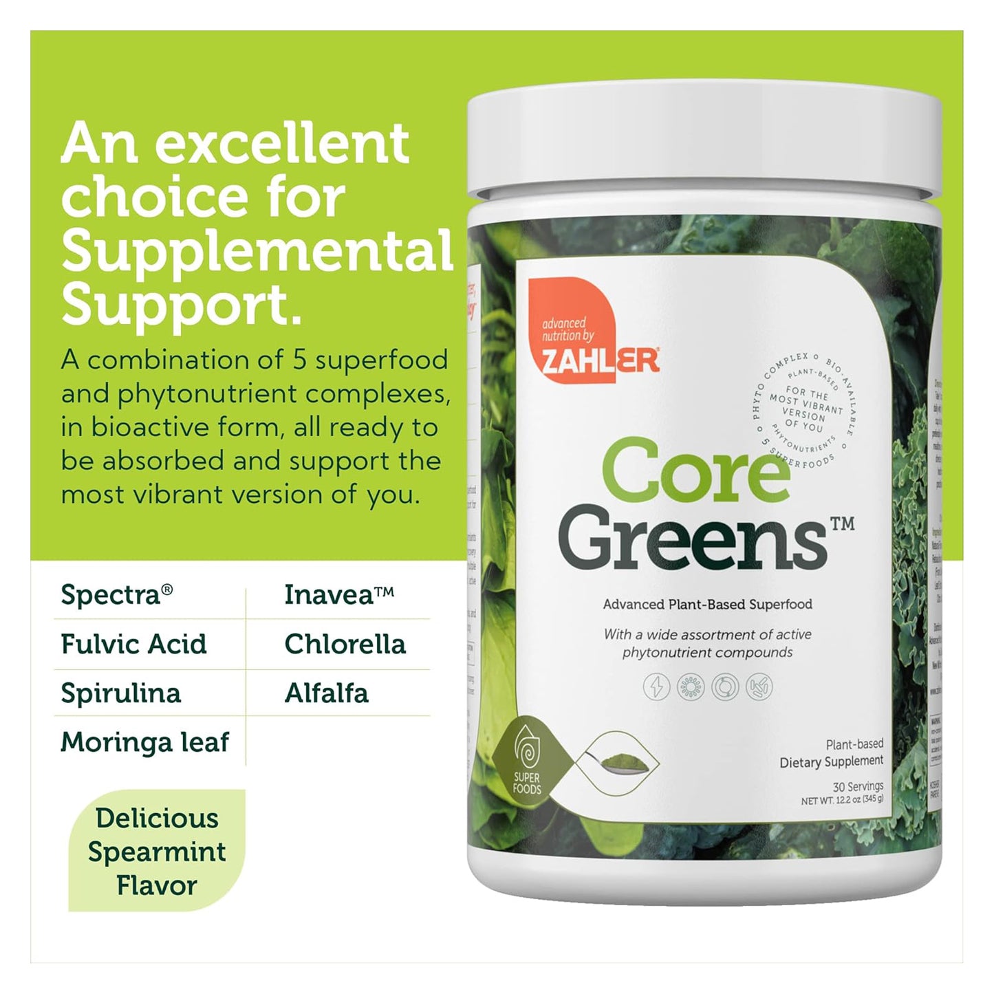 Core Greens (12.2 oz) Spearmint Powder